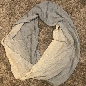 Blue & White Infinity Scarf